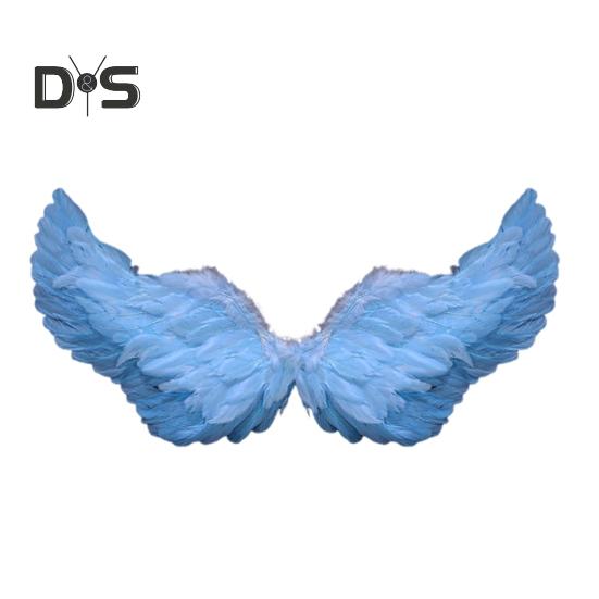 

Дитячий костюм принцеси з крилами ангела, регульованим пір ям, крилами феї, косплей, сценічний реквізит для вечірок на Хелловін небо синє кольору