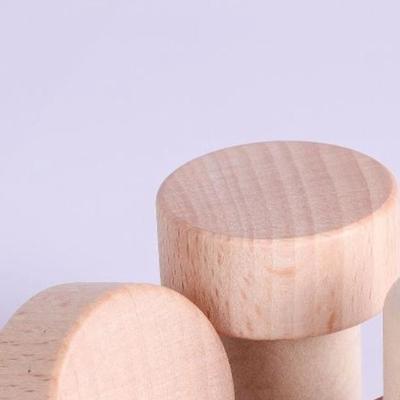 Wine Stopper Accessories, T-Shaped Wooden and Rubber Reusable Bottle Corks for Bar