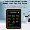 ZN-MT27 Air Quality Detector Index CO2 TVOC HCHO PM2.5 PM10 Temperature Humidity Tester TFT Color Display Curve Viewing