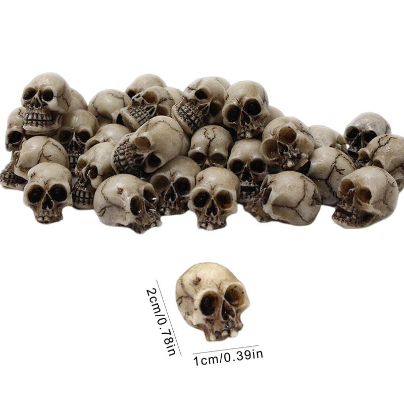 Mini Skulls Decor Skeleton Head 20 Pieces Small Mini Skulls Special Decoration Realistic Skeleton Skulls Crafts Decoration