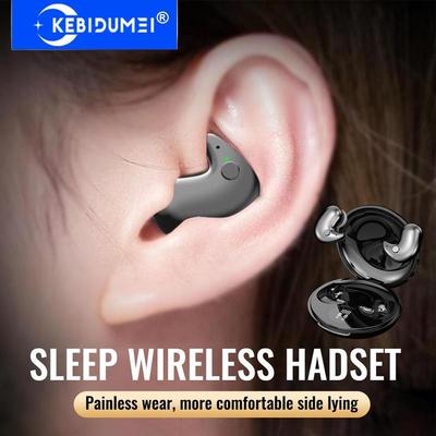 Căști fără fir invizibil de somn Căști Bluetooth 5.3 Mini TWS Căști de dormit cu anulare a zgomotului Căști pentru jocuri e-sport Căști ascunse
