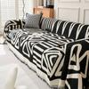 Bohemia Sofa Blanket Thicken Chenille Sofa Mat for Living Room Anti-scratch Geometric Printed Couch Protection Cover Home Decor