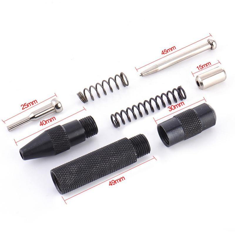 Premium Automatic Center Punch Spring Load Chrome Rivet Screw Tool For Precise Marking