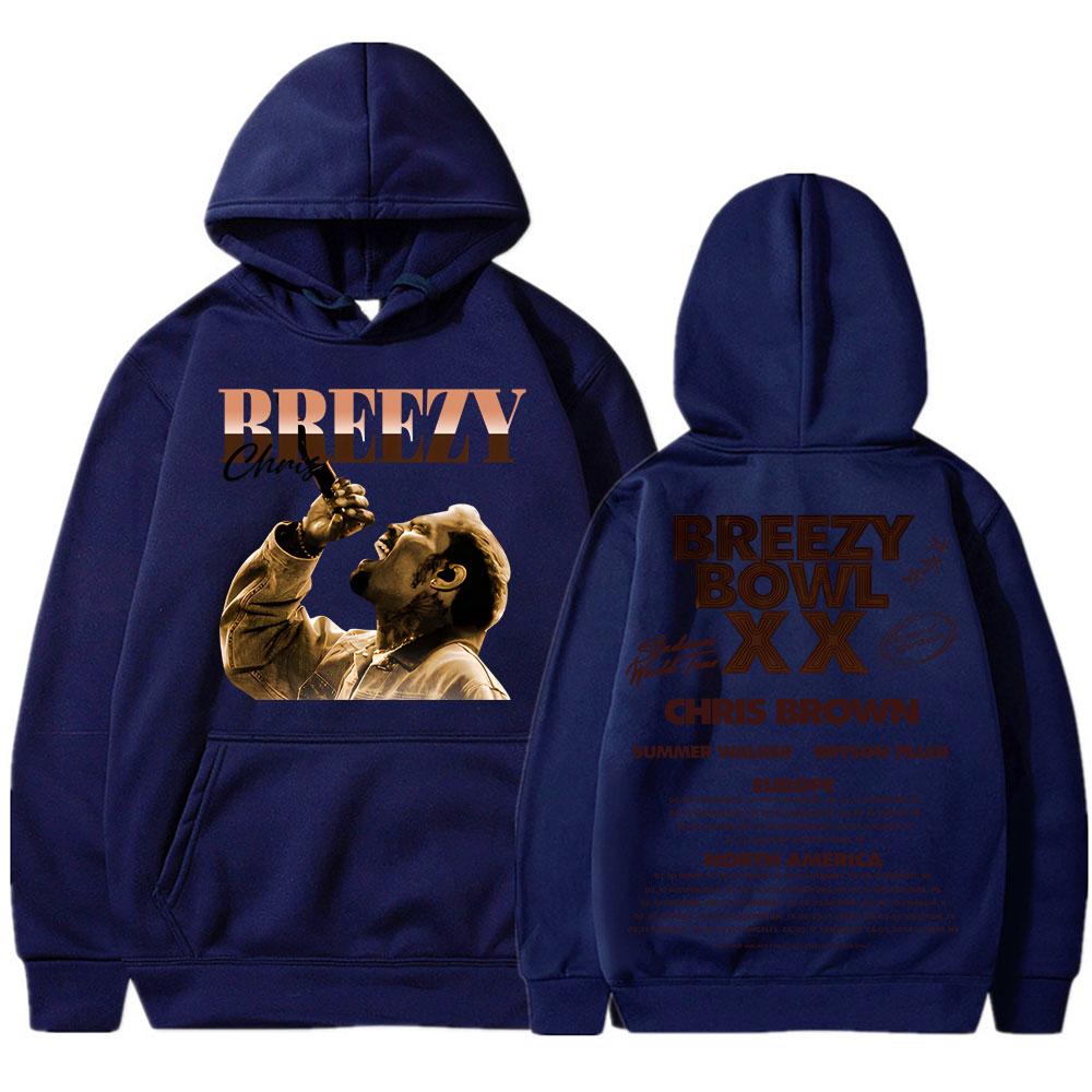 

Chris Brown Breezy Bowl XX Tour Hoodie Hip Hop Retro Fashion Design Men Women Tracksuit Oversized Spring Long Sleeve Streetwear 3XL