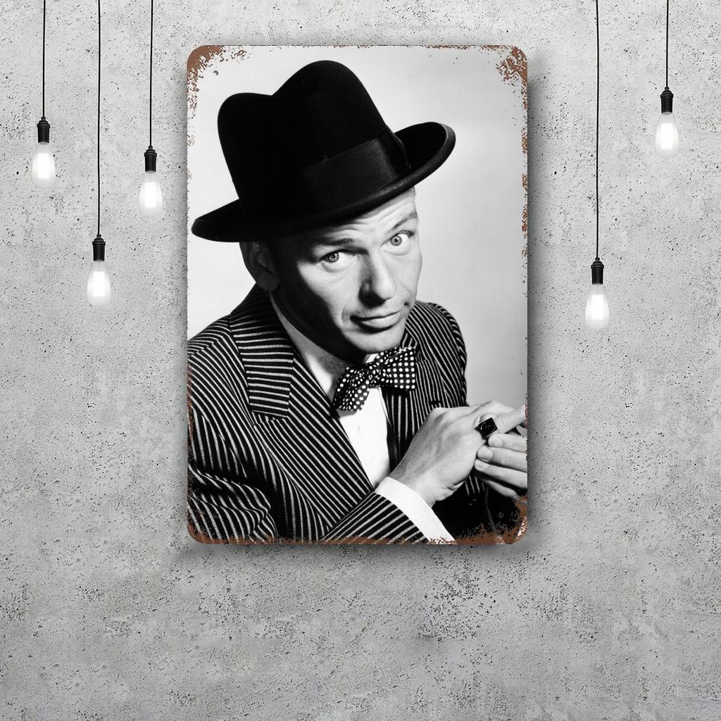 Frank Sinatra Retro Vintage Tin Sign Poster Decorative Plaque Metal Plate Wall Decor