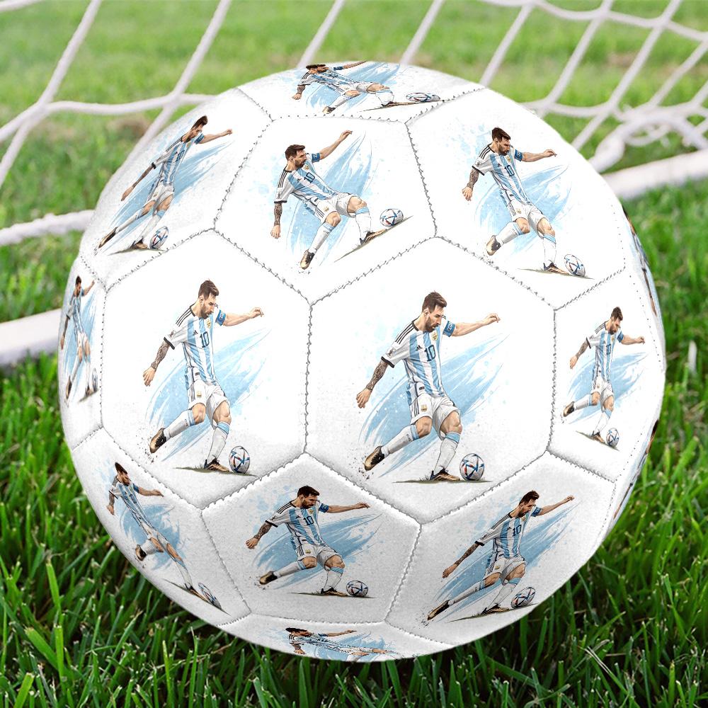 Argentina's Messi Celebration Size 5 Soccer Football Machine Sewn Indoor/Outdoor Universal Football Sports Enthusiast Gifts