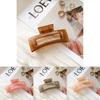 Stylish 10.5cm Thick Jelly Color Square Hair Claw Clip For Women Elegant Design