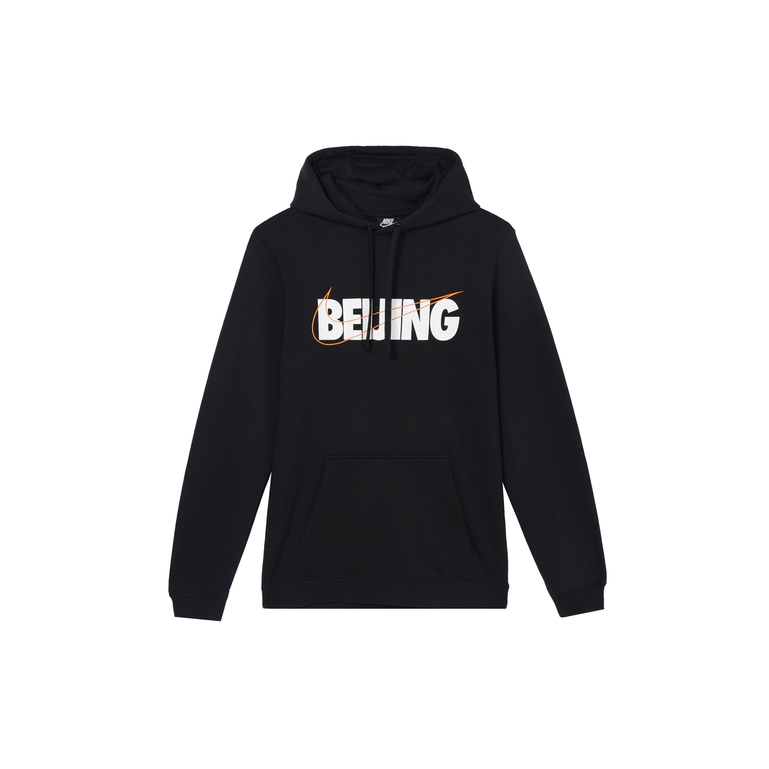 

Nike Толстовка с капюшоном с принтом «Пекин» и мужскими топами на шнурке, черная CU1622-010 M