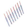 8pcs Crochet Hooks Ergonomic Design Comfortable Handle Easy Identification Compact Portable Knitting Supplies