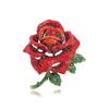 Flat Creative Heavy Industry Wind Rose Brooch Retro National Style Rhinestone Flower Pin Blazer Corsage