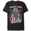 Fourth of July Strength Honor USA Flag Bald Eagle Freedom T Shirt. New 100% Cotton Short Sleeve O-Neck T-shirt Casual Mens To...