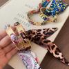 Vintage Ethnic Geometric Silk Scarf Print Bangle – Light Luxury Bracelet