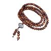 Vintage Hainan Huanghuali Tiger Stripe Buddhist Beads – Perfect for Gifts and Personal Use