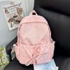 Schoolbag Korean Version Ins Small Fresh and Sweet Backpack Women's Large Capacity Simple and Versatile Student Schoolbag Fashionable Casual Backpack