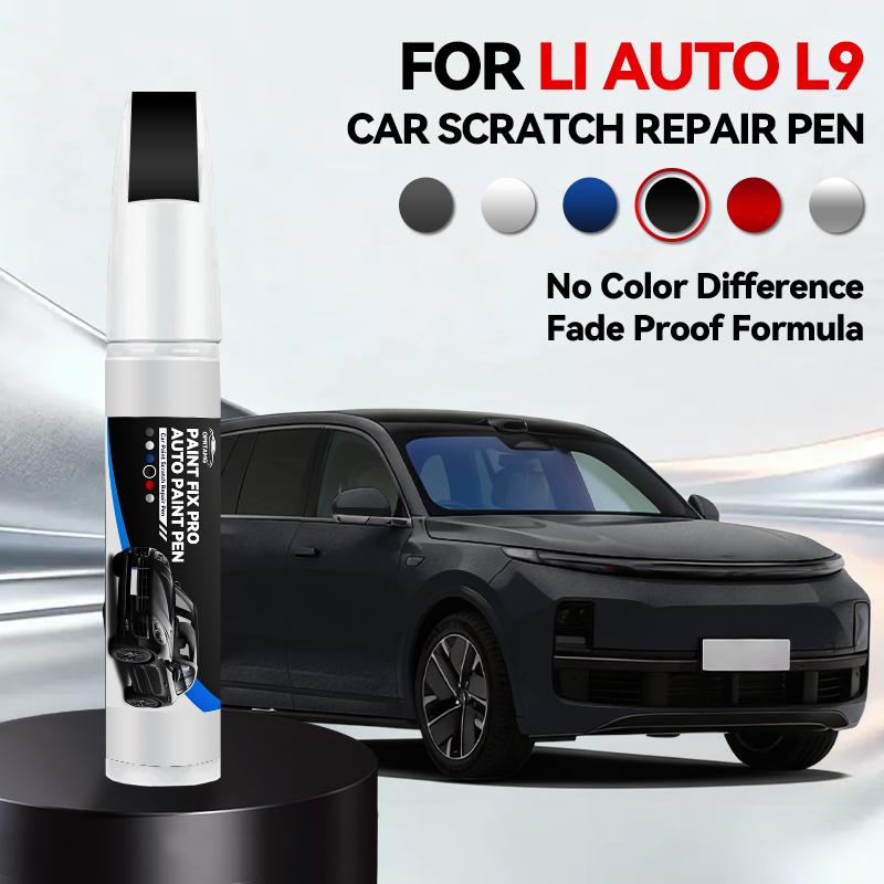 Für LI AUTO L9 1990-2026 Lackreparaturstift Ausbesserungsstift Kratzerentferner DIY Autozubehör Schwarz Weiß Silber Blau Rot