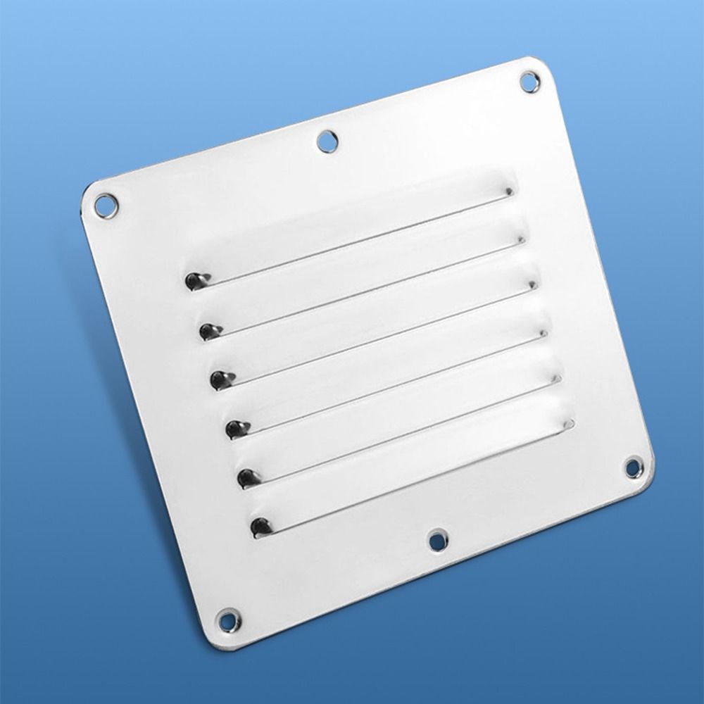 Silver Louvered Vent Cover Ventilation Covers Window Square Vents Flat Dryer Vent Cover  Tube