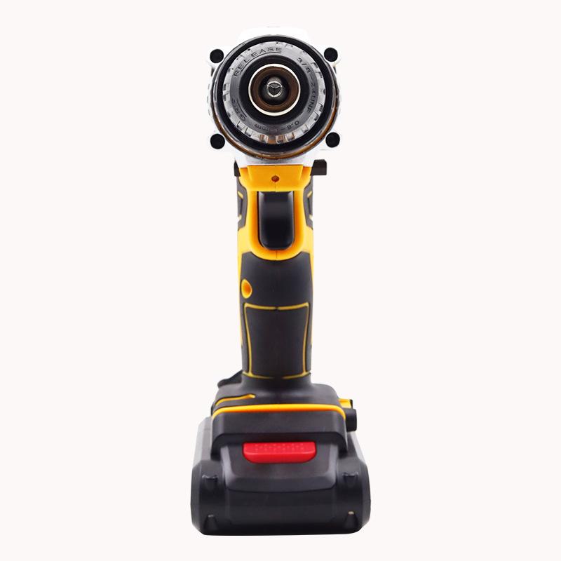 DW High-Power Brushless Electric Drill: Dual-Speed, Multi-Function, Rechargeable Lithium Battery Impact Drill for Household Use.