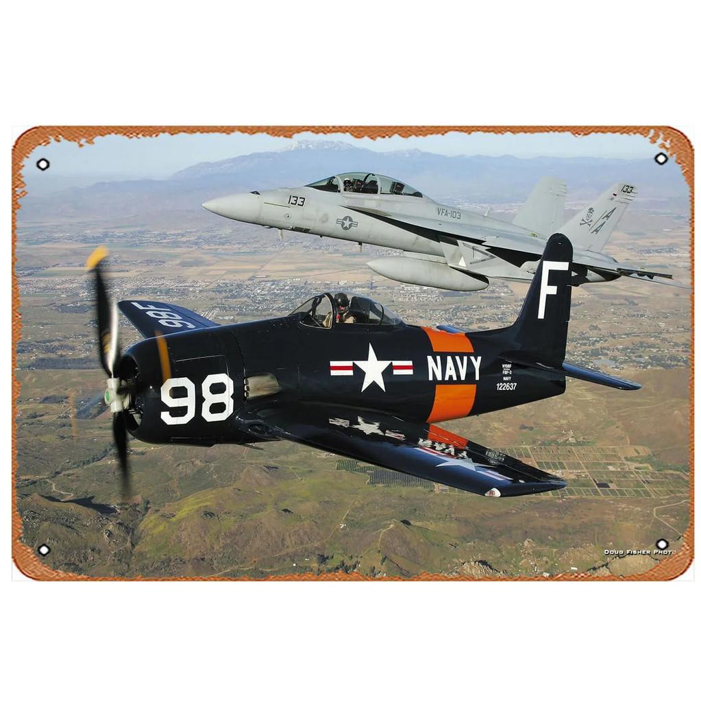 Vintage Fight Plane Metal Tin Signs Plaque Plate Retro Wall Art Posters for Man Cave Bar Pub Clubs Cafe Iron Painting Decoration