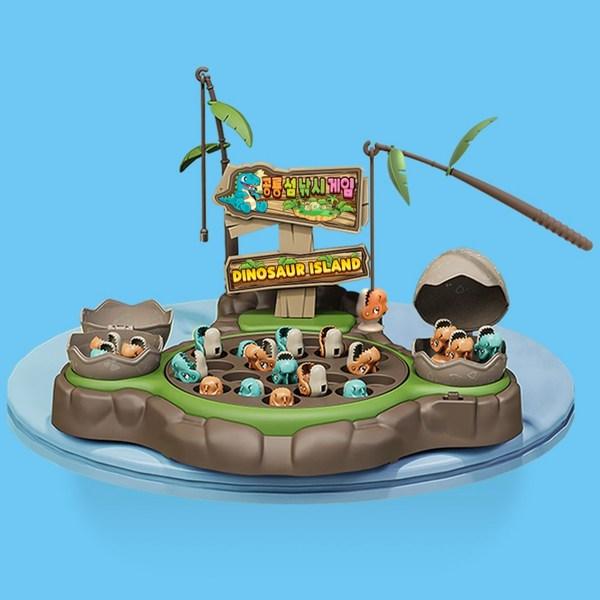 Dinosaurier-Insel-Angelspiel, gemischte Farben, beliebte koreanische Spielzeuge
