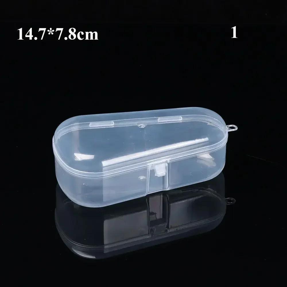 Transparent Storage Box Holding Case Jewelry Beads Container Fishing Tools Accessories Box Small Items Sundries Organizer