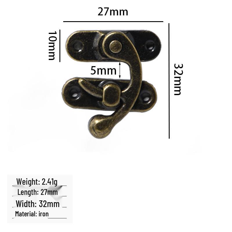 New Chinese Style Tin Box Clasp, Buckle & Hook for Wine or Gift Boxes