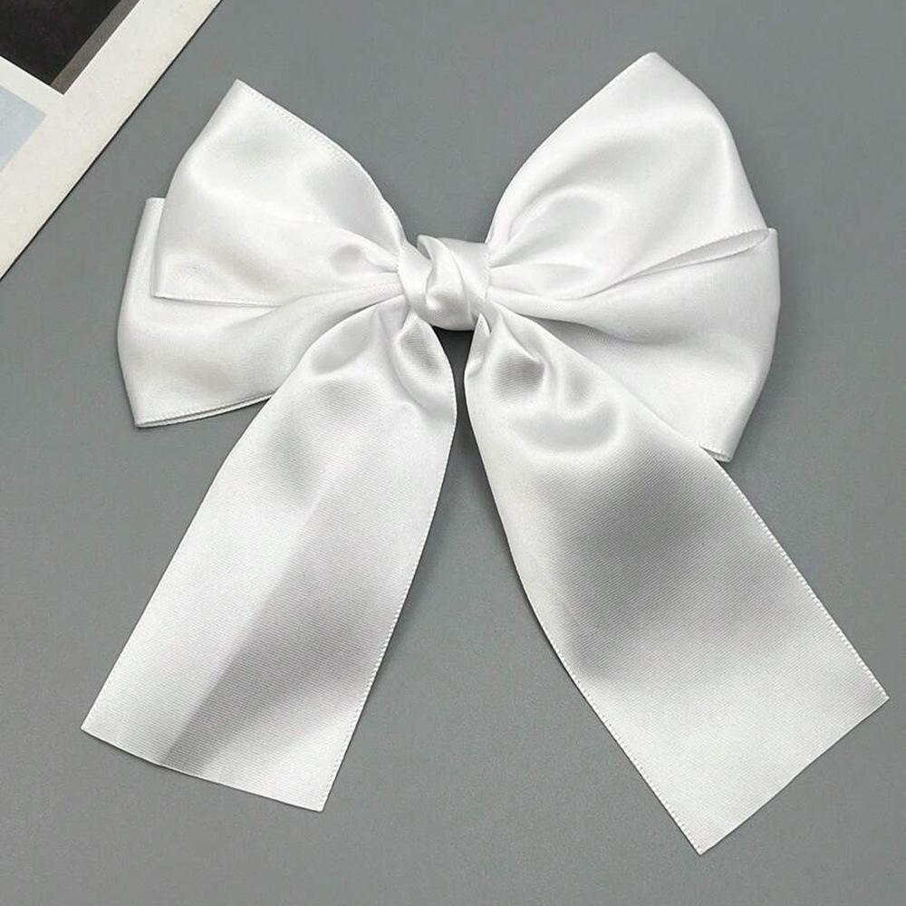 Double Webbing Bow Hairpin Duckbill Clip Premium Sense Versatile Satin Back Head Female Hairpin Hair Accessories