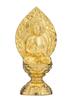 Buddha-Statue Shaka Nyorai sitzende Statue Gold mit PC Zushi Rinzai Tendai Takaoka Bronzeware pcZ (reines vergoldet) _ „Soto-Sekte, Sekte, Sekte“ (Shakanyorai