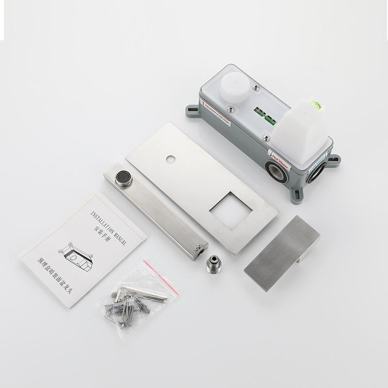 Stainless Steel Lavatory Bathroom Faucet Wall Mounted Waterfall Basin Faucets Hot & Cold Water Mixer Tap Single Lever Bath Tap