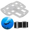 2pcs 316 Stainless Steel Diving Buckle Water Sport Diving Weight Belt Keeper Buckle