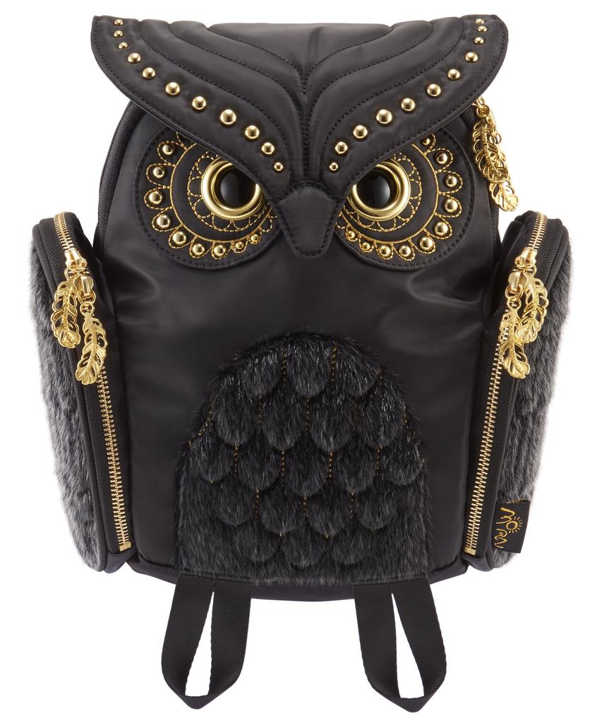 MORN CREATIONS Horned Owl Classic Fur Glow Women's (Black)