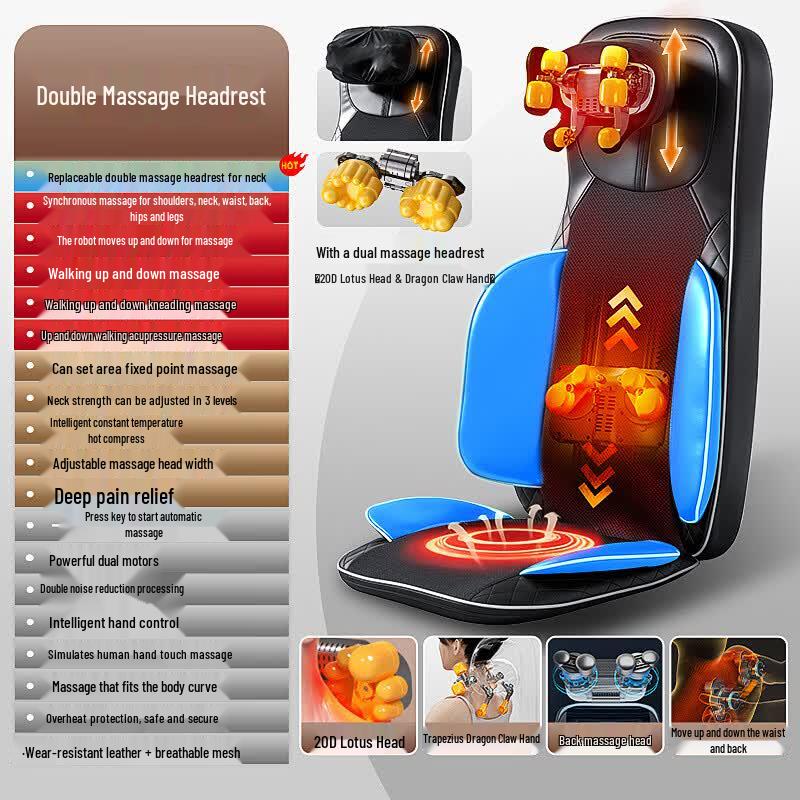LISM Deluxe Full Body Kneading Massage Cushion