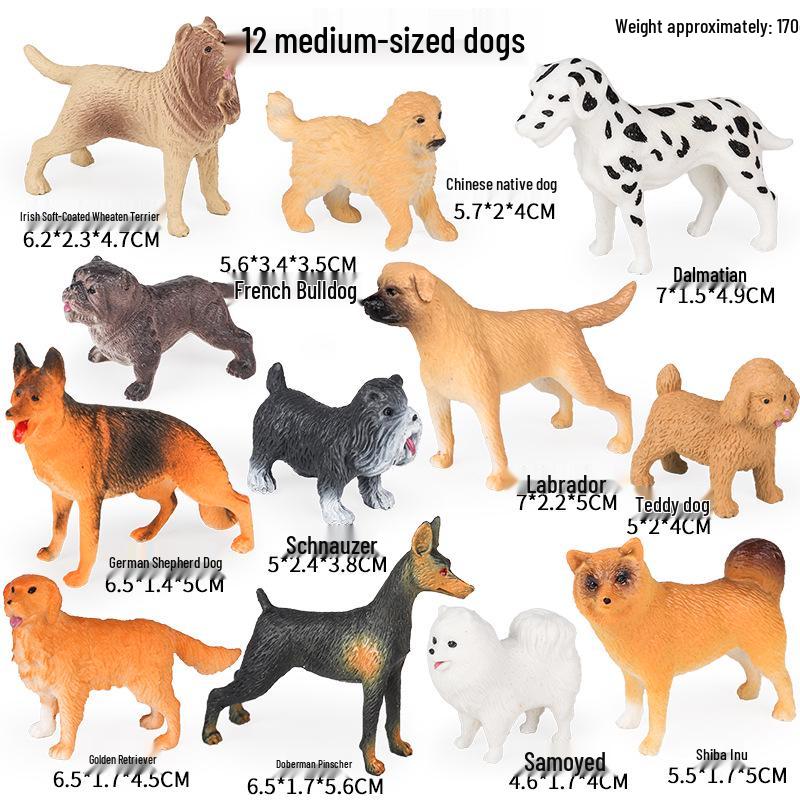 Kids' Educational Farm Animal Figurine Set: Cow, Chicken, Duck, Goose, Pig, Goat