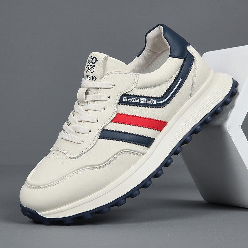 Echtes Leder Sports Dad Schuhe 2025 Herbst Neuheit für Herren Atmungsaktiv Modisch Lässig Vielseitig Forrest Gump Schuhe für Herren