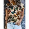 Casual Loose Animal Print T-shirt Women's Versatile Top Daily Short Sleeve Comfortable Breathable T-Shirts Women’s