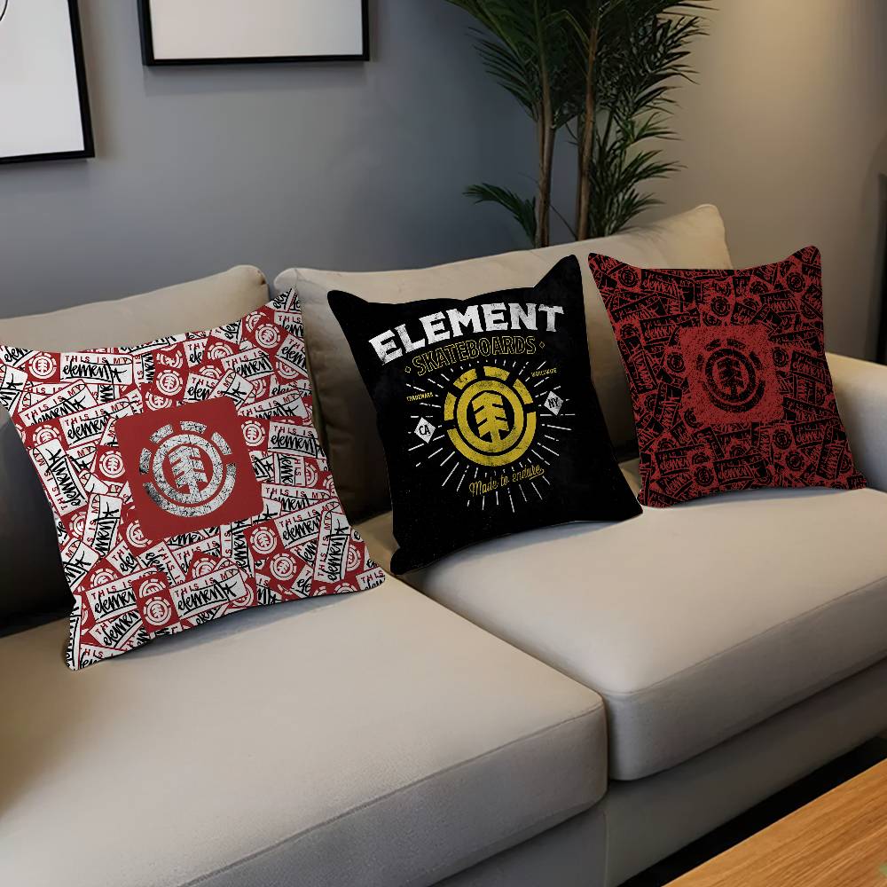 Skateboard Brand E-Element S-Skateboards Personalized Pillow Dust Cover Bedroom Kids Party Decoration Pillowcase Children Gift