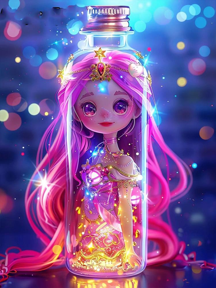 

5D DIY Полная круглая квадратная алмазная картина Девушка Фигурка Картина Мозаика Вышивка Серия Домашнее украшение Ремесло Подарок Full Round 20x30CM