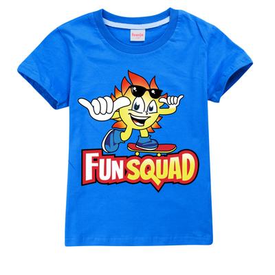 New Summer Fun Squad Gaming T Shirt Children Kawaii Cartoon 3D T-shirt For Boys Girls Kids Clothing Unisex Short Sleeves Tops