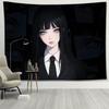 VIKAMA Hinata Tsunade Tapestry Anime Wall Hanging Pure Dark Aesthetic Bedroom Decor Backdrop Fabric Suitable for Living Room