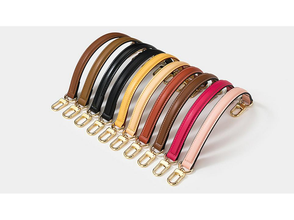 Luxury Genuine Leather Handbag Strap for LV Bucket Bags - European & American Style