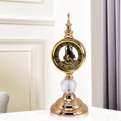 Horloge Européenne de Luxe Léger Américaine Luxe Rétro Créative Horloge de Table de Bureau Meuble à Vin Décoration Décoration de Maison