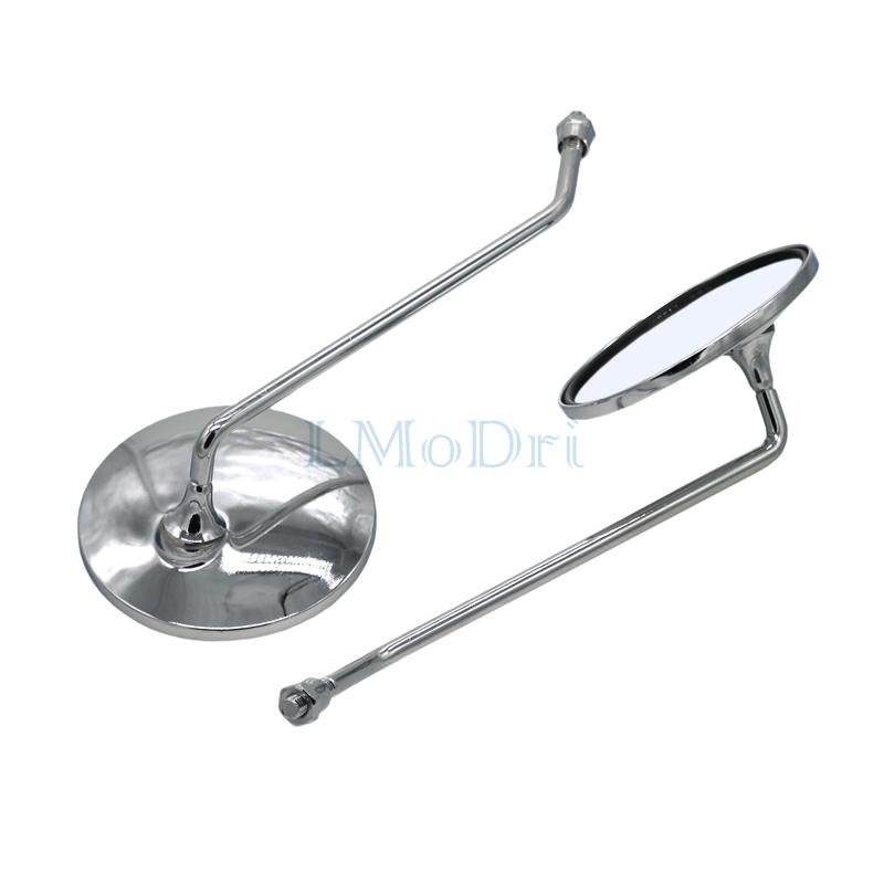 Doprava zdarma Univerzální motocyklové zpětné zrcátko Kulatý tvar Zpětná boční zrcátka Pro motocykl S 8mm