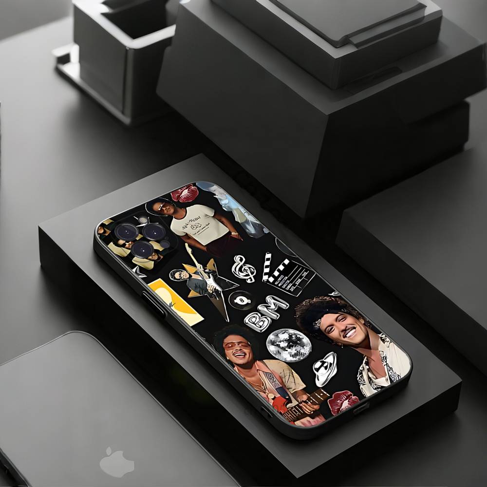 Singer B-Bruno Mars Phone Cases For iPhone 17 16 15 14 13 12 11 Pro Max Plus Luxury Camera Protection Plastic