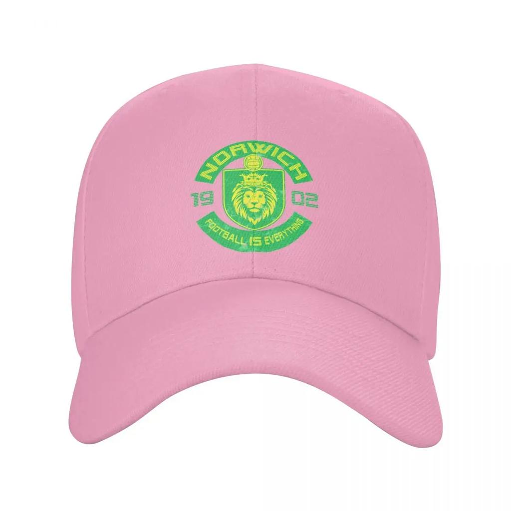 Il Calcio è Tutto Città di Norwich Squadra Cappellino da Baseball Retro Cappello a Cavallo cappellini di lusso Unisex Vintage Tennis Donna