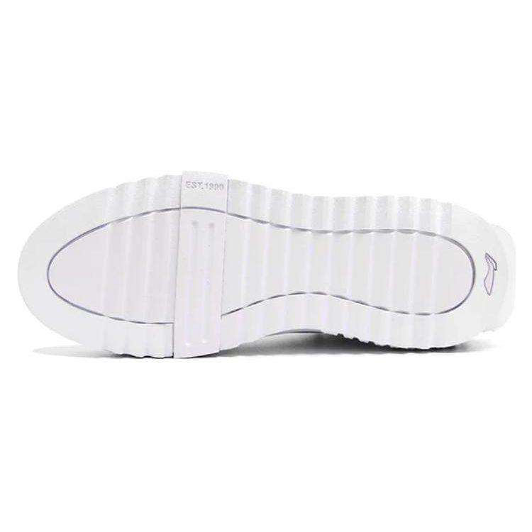 Li Ning 001 Unblock Abrasion Resistant Breathable Low top Skateboard Shoes Women's White AGCR346-1