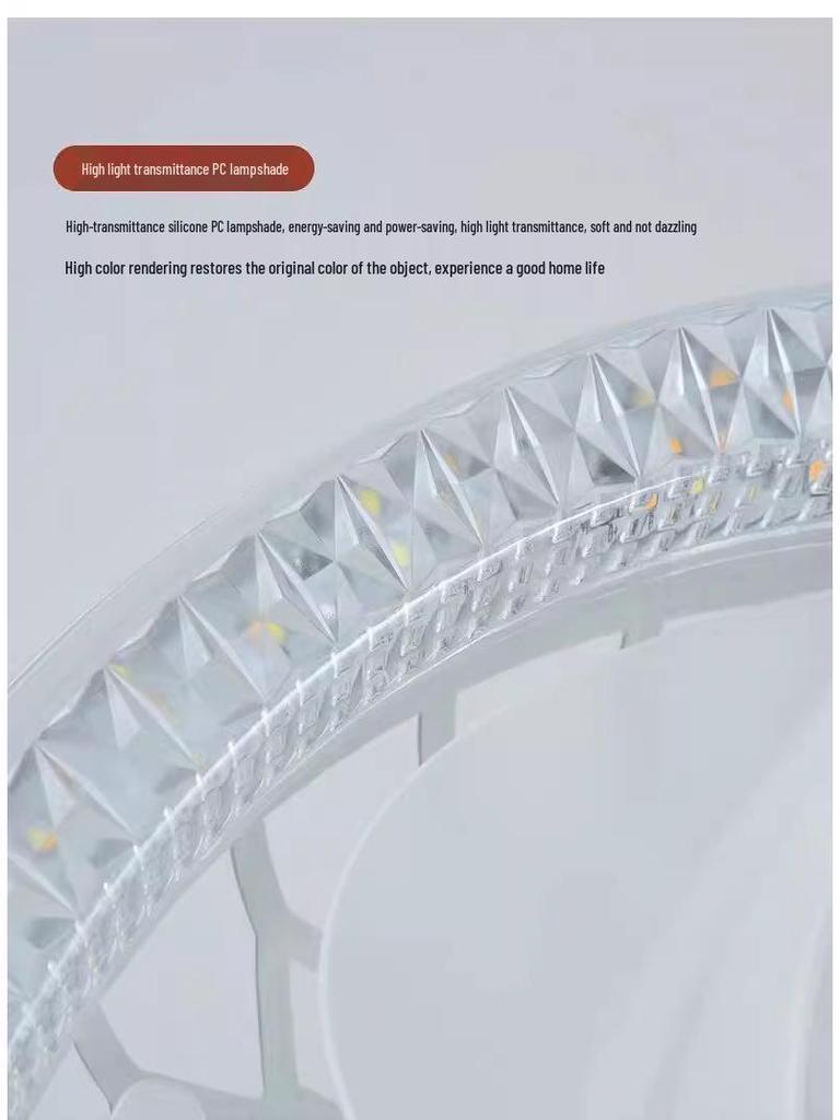E27 Schraubkristall LED Deckenventilatorleuchte mit Fernbedienung für Schlafzimmer & Küche