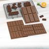 Moule à chocolat de Dubaï, barre de chocolat à la pistache, moule épais en silicone pour remplir les barres, grand moule à barres de bonbons pour le remplissage