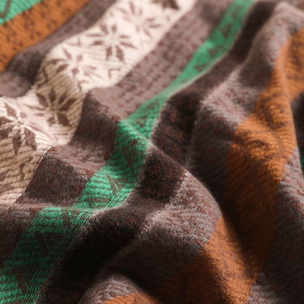 Autumn Winter Shawl Cape Imitation Cashmere Cloak Cardigan Fashion Tassel Scarf Wraps