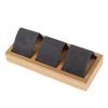 Bamboo Wooden Drop Earrings Ear Studs Display Rack Organizer 1 Slot White