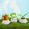 Office Cute Cartoon Green Plant Potted Plush Doll Car Meaning Holiday Gift Doll