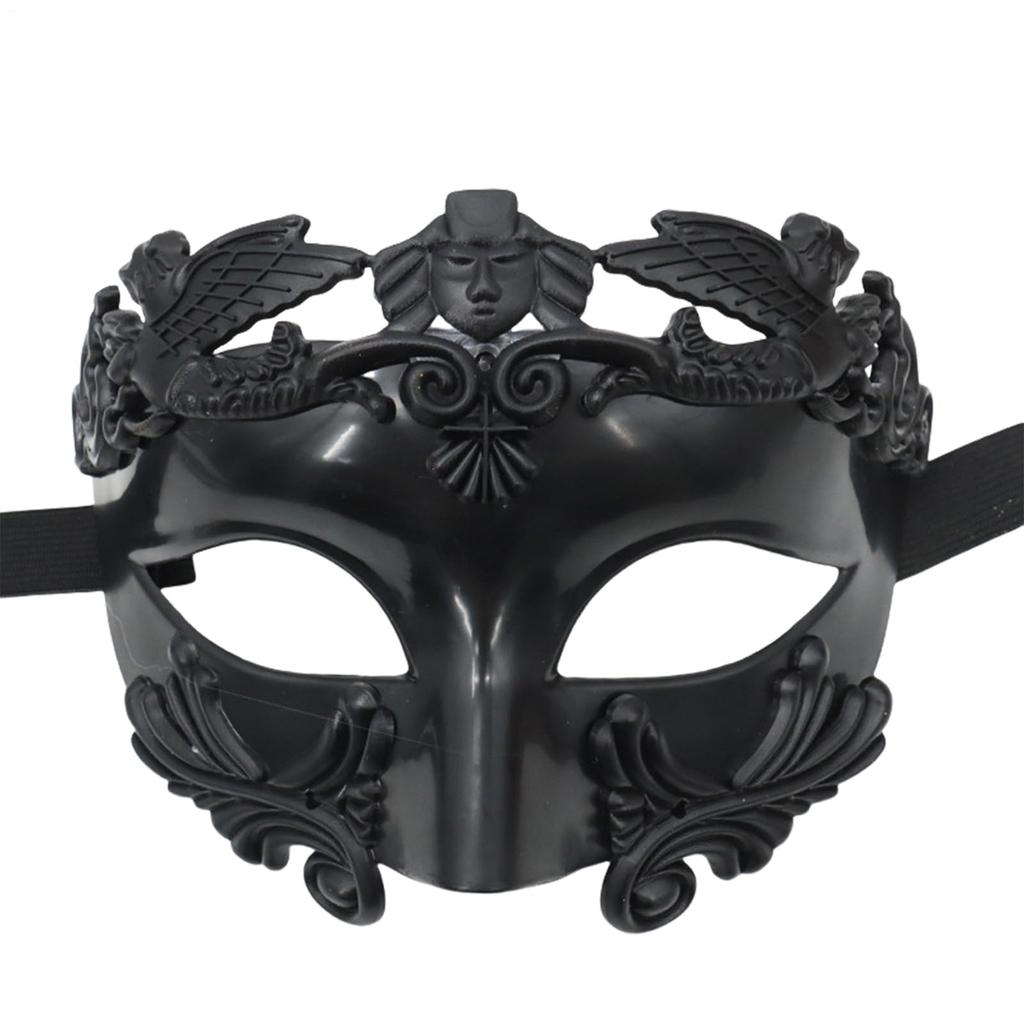 Men's Masquerade Masks - Roman/Greek Masks - Venetian Half-Face Masks, Suitable For Masquerade Balls, Carnivals, And Parties